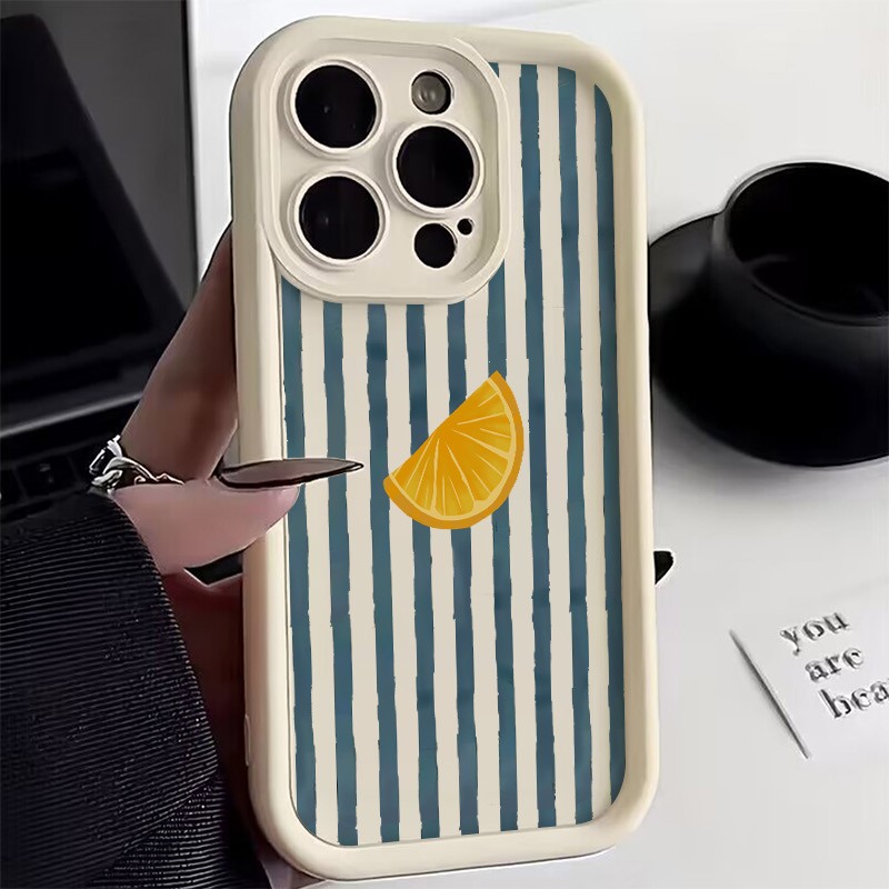 Phone Accessories List - เคสโทรศัพท์ลายเลมอนสไลซ์สำหรับ iPhone 17 16 15 14