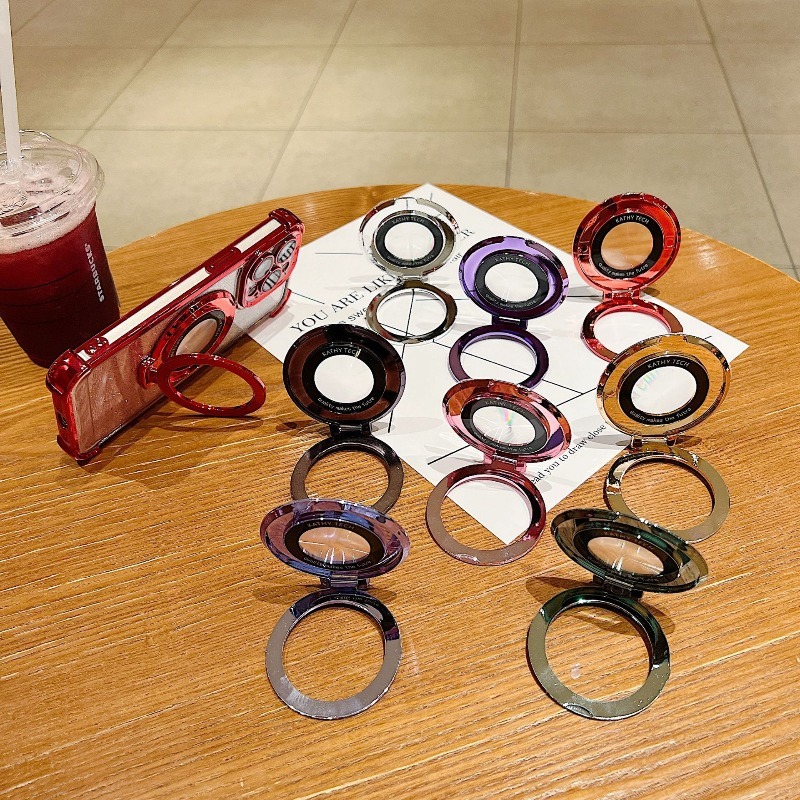 Phone Accessories Online - ขาตั้งแม่เหล็กแบบวงแหวน ชุบหรูหรา อุปกรณ์เสริมเคสโทรศัพท์สำหรับ iPhone 17 16