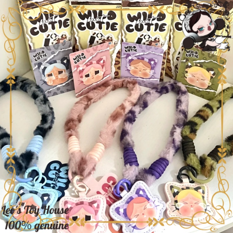 Phone Accessories Popmart - POPMART CRYBABY สายคล้องโทรศัพท์ลายเสือดาว ซีรีส์ Blind Box