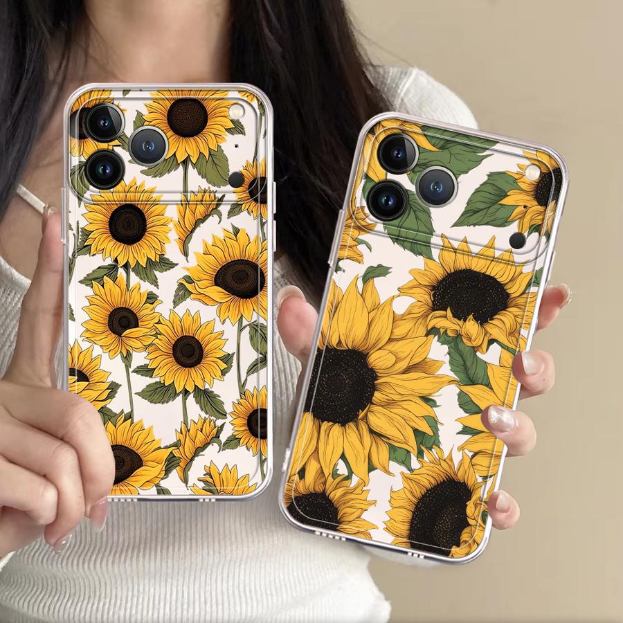 เคสลายดอกทานตะวันน่ารักสำหรับ  - Phone Accessories List บทวิจารณ์และราคา