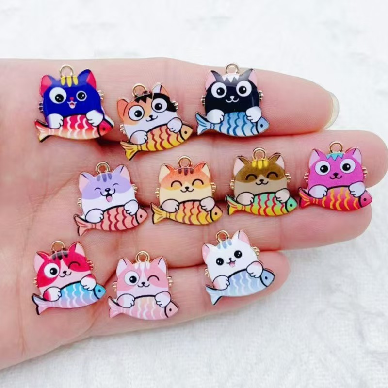 จี้โลหะผสมลายการ์ตูนแมวน่ารักก - Phone Accessories บทวิจารณ์และราคา